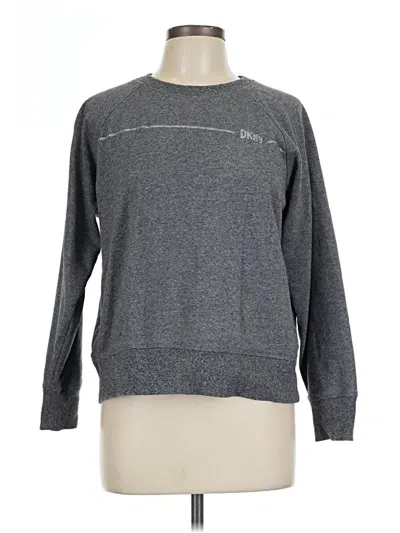 Pre-owned Dkny Sport Sweatshirt In Gray