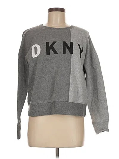 Pre-owned Dkny Sport Sweatshirt In Gray