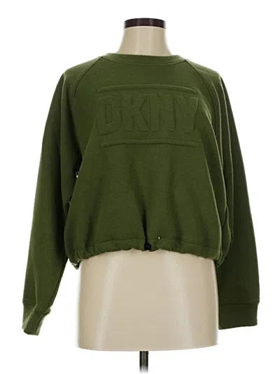 Pre-owned Dkny Sport Sweatshirt In Green