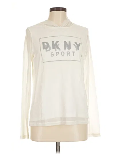 Pre-owned Dkny Sport Sweatshirt In Ivory