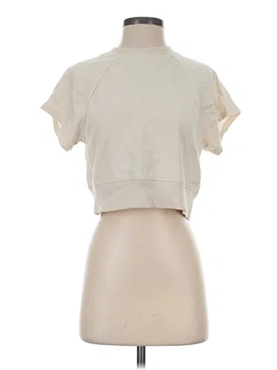 Pre-owned Dkny Sport Sweatshirt In Ivory
