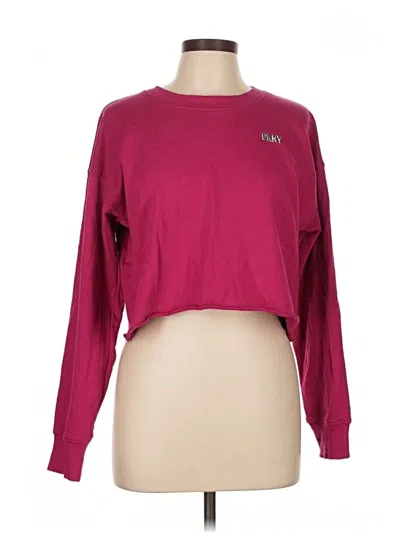 Pre-owned Dkny Sport Sweatshirt In Pink