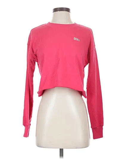 Pre-owned Dkny Sport Sweatshirt In Pink