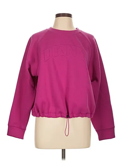 Pre-owned Dkny Sport Sweatshirt In Pink