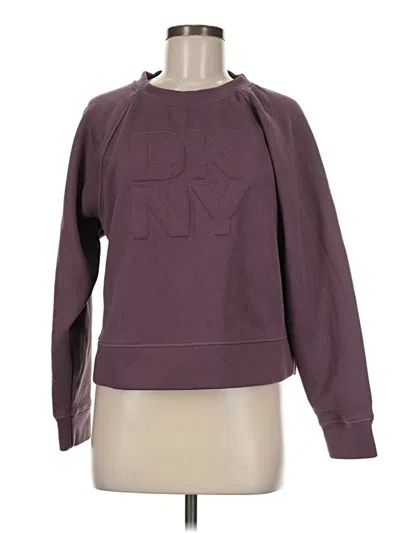Pre-owned Dkny Sport Sweatshirt In Purple
