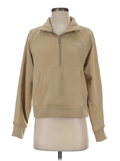 Pre-owned Dkny Sport Sweatshirt In Tan