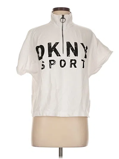 Pre-owned Dkny Sport Sweatshirt In White