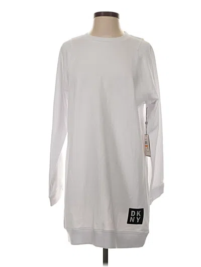 Pre-owned Dkny Sport Sweatshirt In White