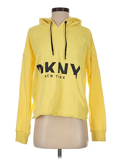 Pre-owned Dkny Sport Sweatshirt In Yellow