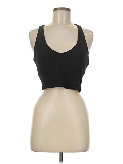 Pre-owned Dkny Sport Tank Top Black Halter Neckline Tops