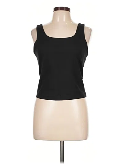 Pre-owned Dkny Sport Tank Top Black Strapless Neckline Tops