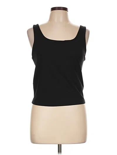 Pre-owned Dkny Sport Tank Top Black Strapless Neckline Tops