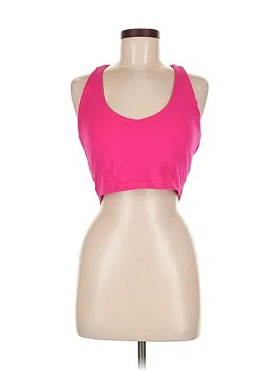 Pre-owned Dkny Sport Tank Top Pink Halter Neckline Tops