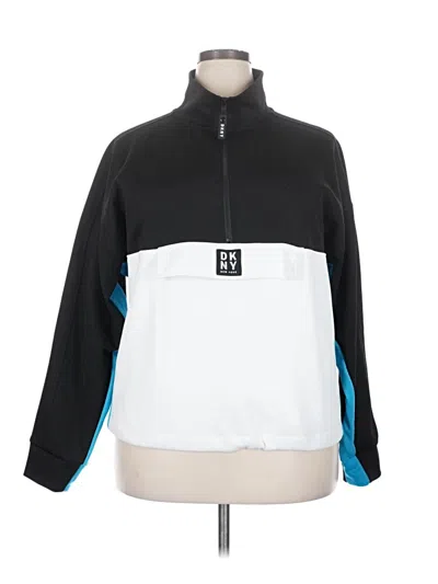 Pre-owned Dkny Sport Track Jacket In Black