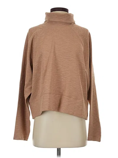 Pre-owned Dkny Sport Turtleneck Sweater In Brown