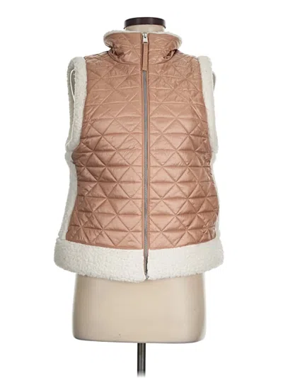 Pre-owned Dkny Sport Vest In Brown