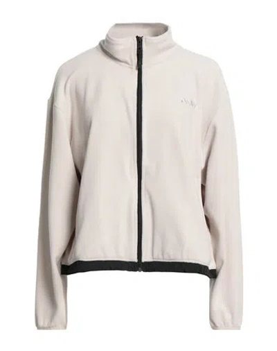 Dkny Sport Woman Sweatshirt Beige Size Xl Polyester, Elastane