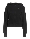 Dkny Sport Woman Sweatshirt Black Size L Cotton, Polyester