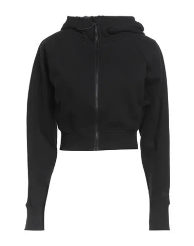 Dkny Sport Woman Sweatshirt Black Size L Cotton, Polyester