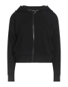 Dkny Sport Woman Sweatshirt Black Size M Polyester, Rayon, Elastane In Black