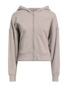 Dkny Sport Woman Sweatshirt Taupe Size M Cotton, Polyester