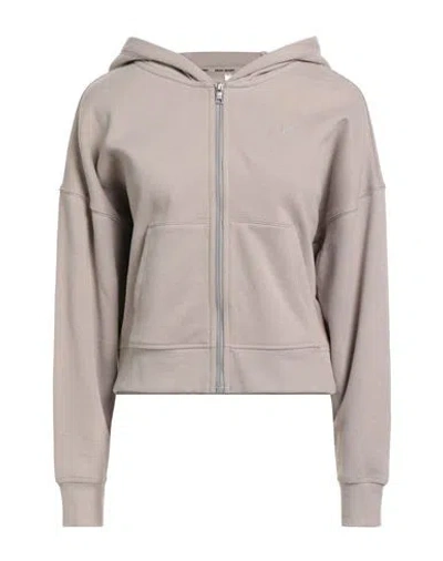 Dkny Sport Woman Sweatshirt Taupe Size M Cotton, Polyester