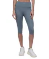 Dkny Sport Women's Balance Compression High-waist Capri Pants In Blue Fog