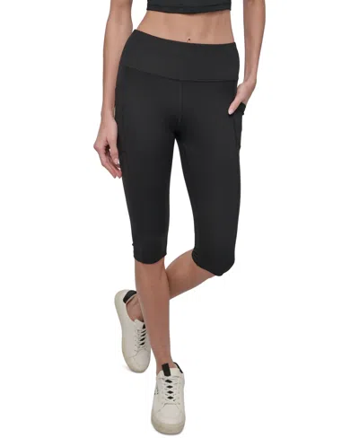 Dkny Sport Women's Balance Compression High-waist Pants In Black