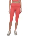 Dkny Sport Women's Balance Compression High-waist Pants In Red