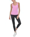 Dkny Sport Women's Balance Compression Racerback Tank Top In Fuchsia Sky