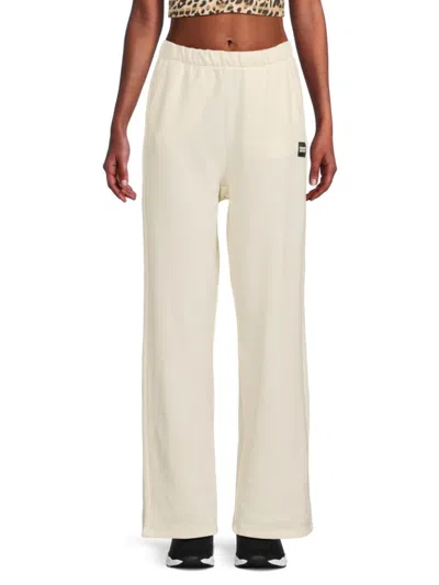 Dkny Sport Women's Boyfriend Cotton Open-leg Pants In Yellow