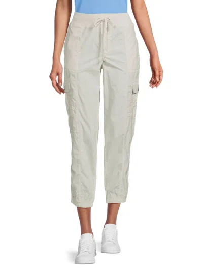 Dkny Sport Women's Solid Cropped Joggers In Sand