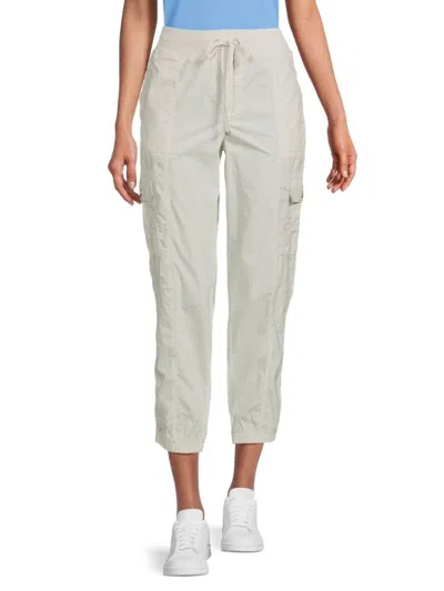 DKNY Sport Pantalones Deportivos Jogger Mujer - Talle Alto, Tejido Ligero, Cintura Ajustable