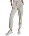 Dkny Sport Women's Cotton-blend Tie-waist Joggers In Neutral