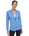 Dkny Sport Women's Cotton Embroidered Logo Pullover Hoodie
