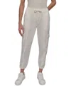 Dkny Sport Women's Cotton Ribbed-waist Jogger Cargo Pants