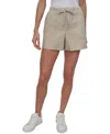 Dkny Sport Women's Cotton Twill Rib-waistband Cargo Shorts