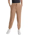 Dkny Sport Women's Drawstring Cable Knit Joggers In Praline