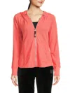 Dkny Sport Women's Exposed Seam Jacket In Coral Crush