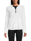 Dkny Sport Women's Exposed Seam Jacket In White
