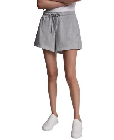 Dkny Sport Women's Foil Logo Shorts In Gray