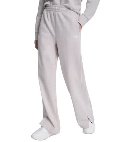 Dkny Sport Women's Hd Logo Piped Track Pants In Gray