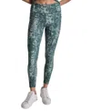 Dkny Sport Women's High-rise Printed 7/8 Leggings In Zest Shadow Snake