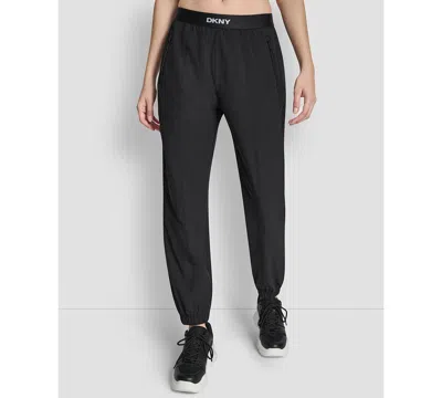 Dkny Sport Women's High-rise Jogger Pants In Black