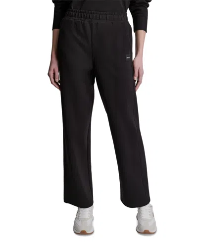 Dkny Sport Women's High-rise Track Pants In Black