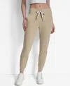 Dkny Sport Women's Logo-drawstring High-rise Joggers In Neutral
