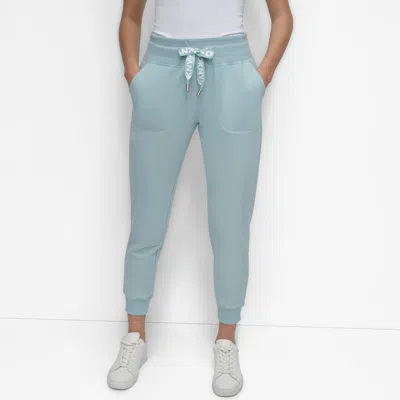 Dkny Sport Women's Logo-drawstring High-rise Joggers In Mineral