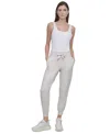 Dkny Sport Women's Logo-drawstring High-rise Joggers In Sand