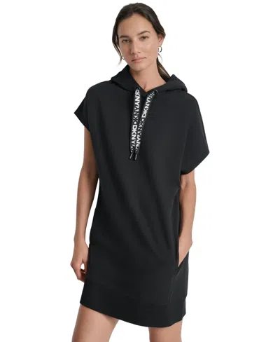 Dkny Sport Women's Logo-string Hoodie Sneaker Dress