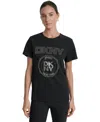 Dkny Sport Women's Medallion Logo Crewneck T-shirt